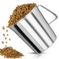 6Cup Dog Food Scoop Stainless Steel Dog Food Measuring Scoop,6 Cup Scoop for Cat or Bird Foods - size: 6 Cup