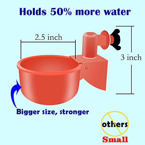 Complete Set Pipeline Automatic Chicken Waterer System(58 Accessories Included)Chicken Water Cups, Chicken Waters,Poultry Waterer,Chicken Watering System,with PVC Pipeline,Float Valve and Garden Hose