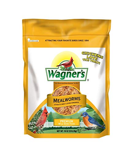 Wagner's 58005 Mealworms Wild Bird Food, 18-Ounce Bag - size: 1.13 Pound (Pack of 1)