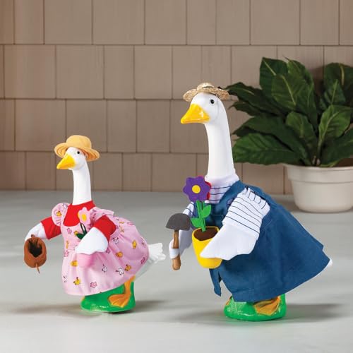 Gaggleville Gardener Goose Outfit Bundle - Includes 1 Large Gardener and | 1 Baby Gardener Goose Outfit, by Fox Valley Traders