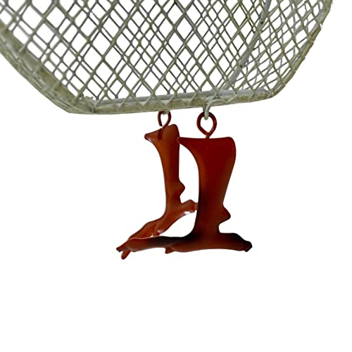Rooster Metal Mesh Feeder - Garden Art Collection | Hand-Painted Metal Mesh Rooster Design - A Fun Gift for Bird Lovers - Holds 5 Cups of Seed