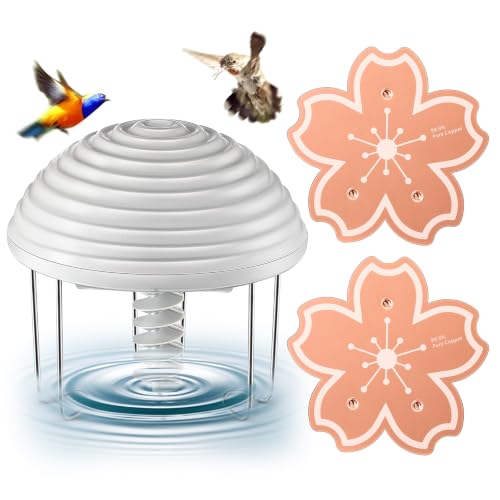 Bird Bath Water Agitator with 2 Flower 99.99% Pure Copper Disk, Battery Powered Bird Bath Circulator, Quiet Waterproof Mover Keeps Water Fresh for All Season Use (Grey Spiral) - style: Grey Spiral