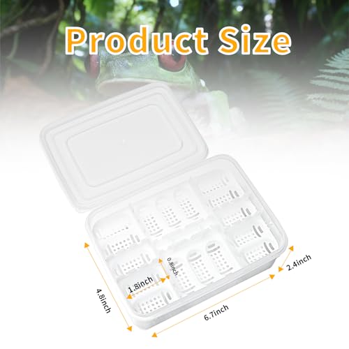16 Grids Reptile Breeding Box, Professional Reptile Egg Incubation Box for Breeding and Hatching