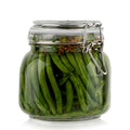 Glass Jar with Airtight Lid 24 oz | Food Storage Jar, Wide Mouth, Leak Proof Kitchen Canister - size: 24 oz