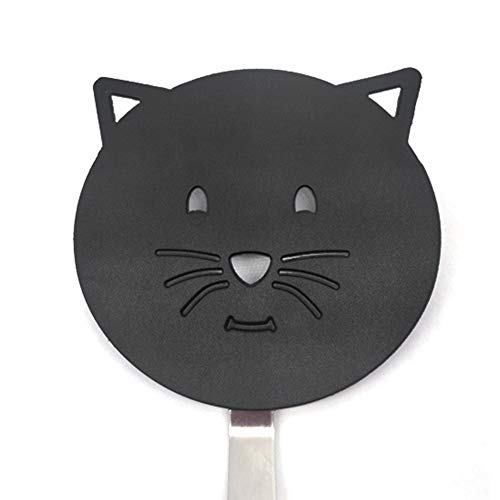 Spatulas for Nonstick Cookware,Nylon Turner Non Scratch Spatulas,Kitchen Utensils Cute Cat Shape Heat Resistant Wok Spatula for Cooking,Fish, Eggs, Pancakes, Fried Rice