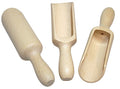 efo Large Wooden Scoop Set of 3 – Rustic Bathsalt Scoop - Multipurpose Wooden Spoon - Wood Salt and Spice Scoops – Stylish Wooden Candy Spoon - Washing Powder Scoops - 3 pcs, size 6.7" / 17cm - size: Set 3x6 3/4" (17cm)