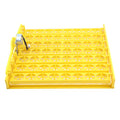 56 Egg Incubator, Automatic and Adjustable Egg Turning, Incubator for Chicken Eggs, for Hatching Poultry Chicken Duck Bird Quail (16.92x16.33x1.81 in Yellow 110V)