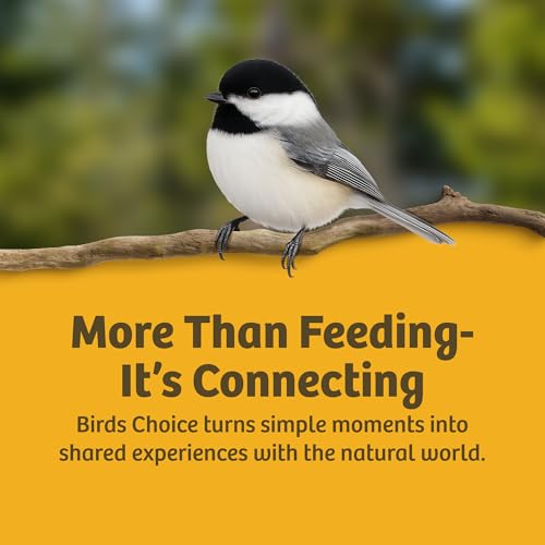 Birds Choice Pileated Suet Feeder with Tail Prop, Holds 2 Suet Cakes | Hanging Suet Bird Feeder for Woodpeckers, Jays, Nuthatches | Sturdy for Garden & Backyard | Taupe & Brown, 8" L x 3" W x 22.5" H | Holds 2 Suet Cakes, Durable Recycled Material, 8in x