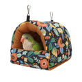 Wontee Bird Nest House Winter Warm Snuggle Hut Bird Bed Hanging Hammock for Parrots Budgies Parakeets Caique Senegal Cockatiels Conures (Medium, Black) - color: Black, size: Medium