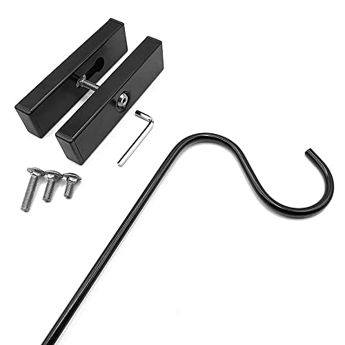 Premium - One Piece Pole 32" Extension Kit Ideal for Bird Feeders, Lighter Flower Baskets, Chimes, etc. for Vertical Spindled Deck Railings Our Original Longer Extension Hook - size: (1) 32" Extension
