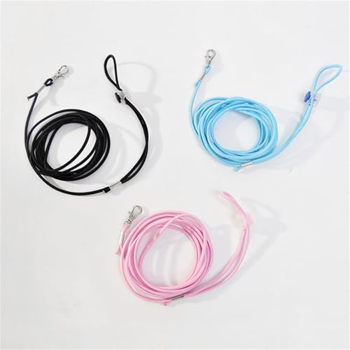 Escape Proof Parrot Bird Leash with Cord Elastic Bird Leash With Metal Ankle Rings Pet Bird Training Rope 3Meter