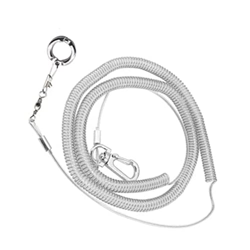 Parrot Flying Rope,19.7ft Ultra Light Anti Bite Portable Bird Flying Training Leash Parrot Foot Chain Pet Bird Supplies for Macaw African Greys Parakeet Cockatoo