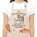 Sourdough Apron for Women with Deep Pockets - Funny Bakers Apron, Unique Sourdough Gifts for Women & Bread Bakers, Adjustable Kitchen Apron for Mom, Mother’s Day Baking Gift - B11 - color: I Bake My Own Bread 1