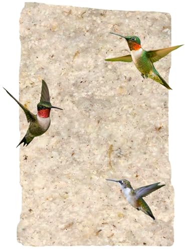Hummingbird Nesting Material Refill, Soft Cotton Fibers for Wild Bird Nest Building, Goldfinches Titmice, Fits Deluxe Hummingbird Nester, Natural Bird Nesting Cotton