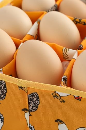 Egg Gathering Apron and Basket Set - 11 Deep Pockets + 9-Grid Matching Basket - Premium Cotton Linen Chicken Egg Collector for Farm & Backyard - Adjustable & Hands-Free - Healthy & Washable