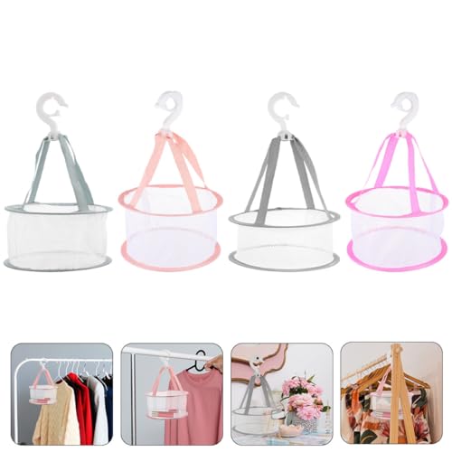 DECHOUS 4pcs Makeup Brush Drying Rack Brush Drying Net Beauty Egg Small Basket