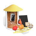 NETVUE by Birdfy Pro Smart Bird Feeder with Camera Solar Panel, Instant Arrival Alerts, Live Stream & Night Vision for Outdoors & Backyard Hummingbird, Cardinalis & Oriole Watching, Ideal Gifts,Yellow - color: Yellow, style: Pro