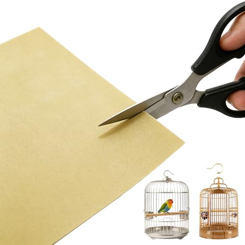 Bird Cage Liner Gravel Paper for Bird Cage Easy Clean Pet Grinding Sandpaper for Bird Cage Pet Animal Cages Cushion (20 PCS, 17" x 11")