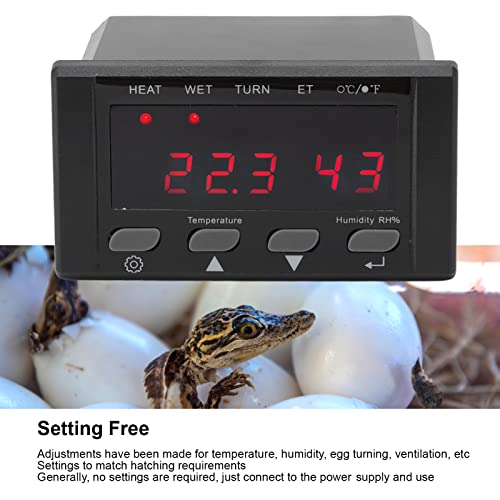 Digital Temperature Controller AC220V/110V Automatic Thermostat Incubator | Temp Humidity Controller for Greenhouse