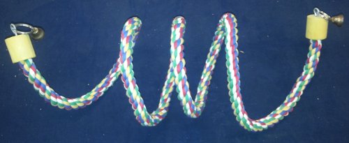 1.25 Inch by 115-Inch Bird Rope Bungee Bird Toy, Extra Large