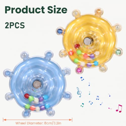 Bird Toys for Parakeets Fun Parakeet Toys | 2 Pcs Bird Interactive Educational Toy Conure Toy Birds Cage Accessories for Cockatiel Lovebird Quaker Parrot Conures