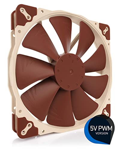 Noctua NF-A20 5V PWM, High-Performance Quiet Fan 200mm | High Airflow Low Noise, 5V, 30mm Thick Fan, for Ventilation and Electronics Cooling, USB-A Power Adaptor, 800rpm 4-Pin PWM