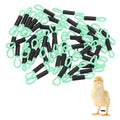 M METERXITY 50-Pack Adjustable Chick Leg Bands, 1.38" x 0.2" Polyester Chicken Leg Brace for Chicks/Ducks/Birds [Green] Poultry Leg Bands - color: Green