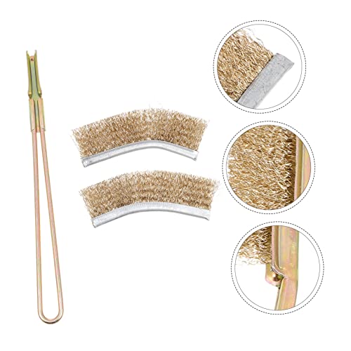VICASKY 1Set Bird Cage Cleaning Brush Long Handle Parrot Cage Brush for Easy and Cleaning of Birdcages and Feeders Durable Non Deforming Wire Cleaner for All Cage