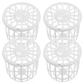 Milisten 4-Pack Bird Nesting Material Holder Plastic Cage Dispenser | Slotted Canary Finch Nest Box Keeps Breeding Fibers Clean - Easy to Hang, Washable Design Fits Small Pet Setups Perfectly.