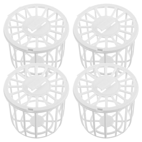 Milisten 4-Pack Bird Nesting Material Holder Plastic Cage Dispenser | Slotted Canary Finch Nest Box Keeps Breeding Fibers Clean - Easy to Hang, Washable Design Fits Small Pet Setups Perfectly.