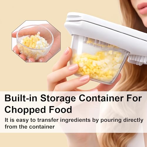 Egg Slicer for Hard Boiled Eggs – 3-in-1 Stainless Steel Egg Cutter & Hard Boiled Egg Slicer, Heavy Duty Egg Chopper with Cleaning Brush for Strawberry, Mushroom, Grape, Cherry Tomato