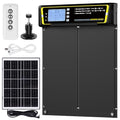 Automatic Chicken Coop Door with Timer & Light Sensor，5000mAh Battery & 3.7W Solar Panel，Anti-Pinch Auto coop Door, Weatherproof for Backyard Chicken Coop