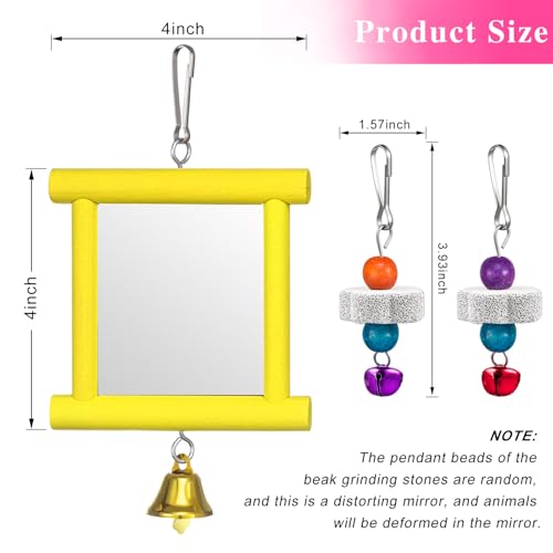 Sumind 2 Pieces Chicken Mirror Toys, Blue, Yellow, 3.94 x 3.94 Inches | Clip on Wide Brim Golf Visors, Adjustable Elastic Headband Sun Hat, Lightweight Sport Cap for Summer Outdoor Activities Women - color: Blue, Yellow, size: 3.94 x 3.94 Inches