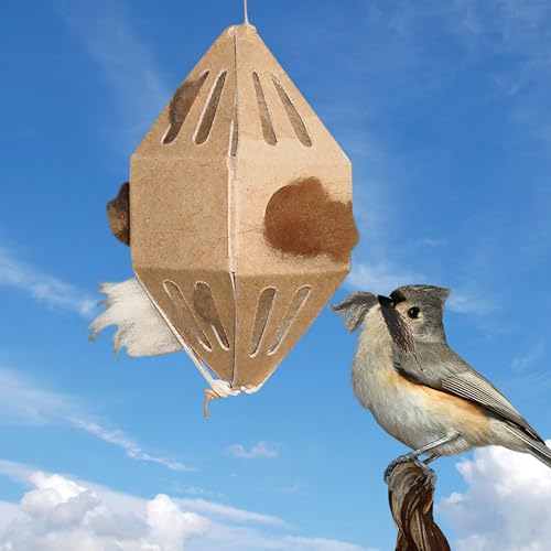 GreenBird Durable Nesting Material Holder with Natural Fibers