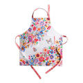 Maison d' Hermine Aprons for women with Pocket 100% Cotton (27.50"x31.50") | Adjustable Neck Strap & long ties Apron Men Chef Wedding Cooking Gardening Server Maid - color: 026 - Happy Florals - High Summer