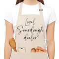Local Sourdough Dealer Apron for Women with Deep Pockets - Funny Bakers Apron, Unique Sourdough Gifts for Women & Bread Bakers, Adjustable Kitchen Apron for Mom, Mother’s Day Baking Gift - B28 - color: Local Sourdough Dealer 2