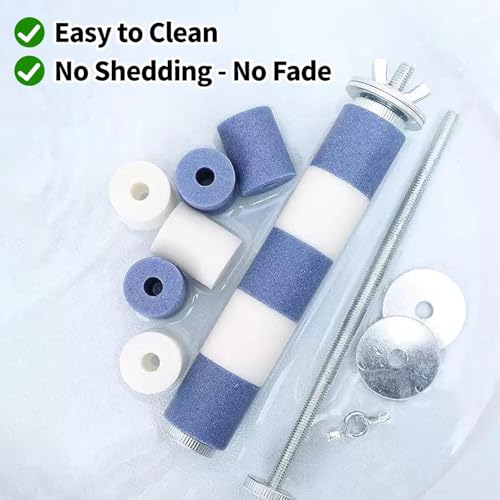 Bird Perch for Cage, 7.9” x 1” Rough-Surfaced Grinding Stone – Durable Beak & Claw Trimming Accessory for Parakeets, Cockatiels, Conures, Lovebirds and Other Parrots, Non-Toxic Bird Cage Accessory