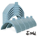 10-Pack Plastic Dove Rest Stand, Race Pigeon Dwell Perch Roost Holder with Screws (Grey, 10-Pack Stand Bundle) - color: Grey