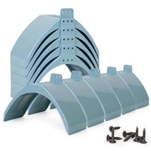 10-Pack Plastic Dove Rest Stand, Race Pigeon Dwell Perch Roost Holder with Screws (Grey, 10-Pack Stand Bundle) - color: Grey