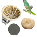 kathson Hemp Rope Weave Bird Breeding Nest Bed for Parakeet Cockatiel Canary Lovebird and Small Parrot Cage Hatching Nesting Box（Beige） - size: Beige