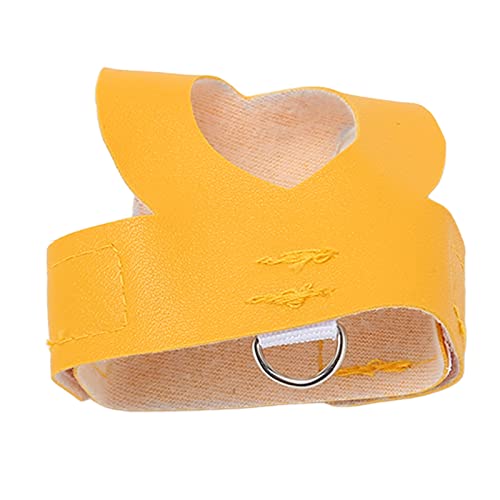 Artificial Leather Bird Harness Leash Vest with Rope and Handle for ParrotsParakeetsand Cockatiels - Comfortable and Bird (L) - size: L