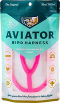 The AVIATOR Pet Bird Harness and Leash: Mini Pink - color: Pink, size: Mini