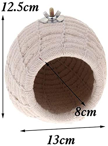Litewoo Bird Breeding Nest Warm Rope Bed House for Small Medium Bird Parrot Parakeet Conure Cockatiel Canary Finch Lovebird Budgie (C: Cotton Rope) - color: C - Cotton Rope