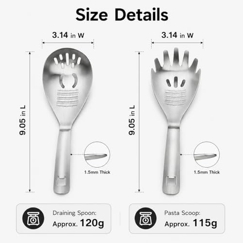 5-in-1 Multifunctional Spoon, Egg Separator, 304 Stainless Steel | 5-in-1 cooking spoon; 304 stainless steel; egg separator, masher, grater and slotted strainer; dishwasher safe