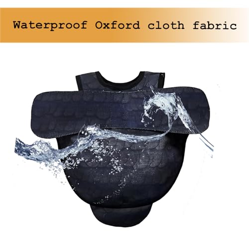 2PCS Chicken Saddle for Hens, Waterproof Printed Hen Saddle for Chickens, Chicken Apron Clothes for Poultry Protector Wing Back Feather Fixer Supplies(Fits Medium Large Size) - color: CHICKEN CLOTHES-Black