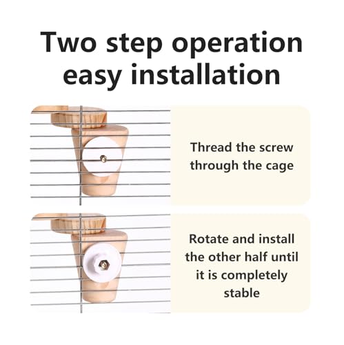 Natural Wood Bird Ladder Perch Toy - Chewable Safe Parrot Climbing Toy for Cockatiel, Finch & Other Small to Medium Birds, Bird Cage Accessories with Easy Screw Installation (Floral Pattern) - color: Floral Pattern