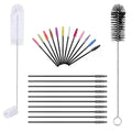 17 Pieces 4 Size Hummingbird Feeder Cleaning Brush Mini Nylon Tube Brush Set Double Headed Hummingbird Brush Cleaner 2 in 1 Hummingbird Brush Kit for Bottles, Tubes, Jars, Bird Feeder (White) - color: White