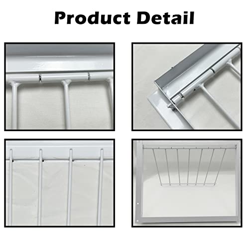 Pigeon Trap Loft Door with Steel Frame, Pigeon Doors Trap Rust Resistant Bird Cage House Door for Racing Pigeons, Pigeons Supplies (12in/ 30cm)