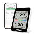 Temtop T1 Bluetooth Indoor Thermometer Hygrometer for Room Temperature | Humidity Notification Alerts, Data Export, Digital Gauge for Home, Office, Greenhouse, Garage, Nursery, Gift - size: Basic Edition