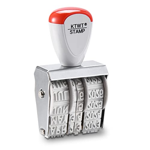 1.5" Rubber Stamp Line Dater, Date Stamp, Office Stamp Rotating Stamp 3/16" | Date stamp, month-day-year, high quality, good for 12 years of continuous use, for marking dates in any situation - size: 1.30 x 0.2 inches